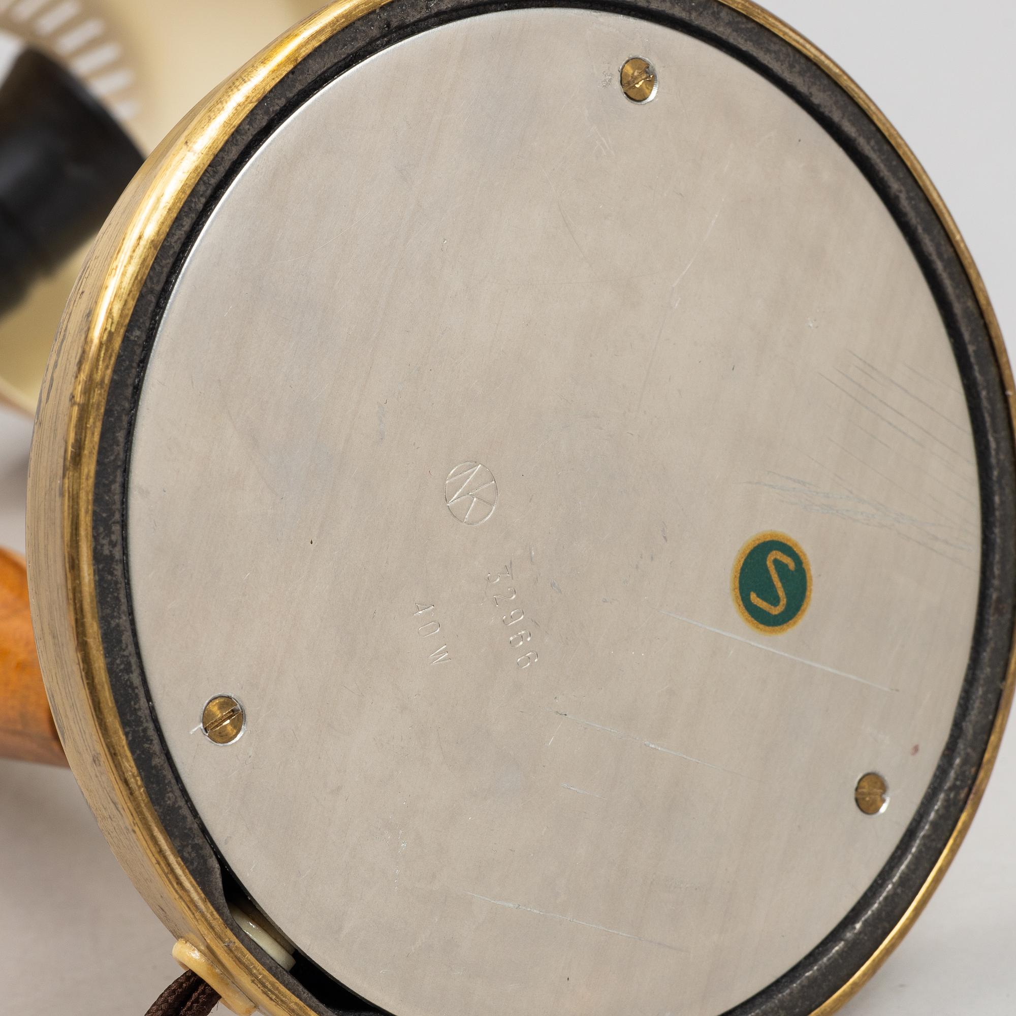 Bertil Brisborg, table lamp, model "32966", Nordiska Kompaniet, 1950s.