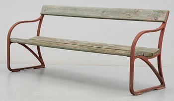 PARKSOFFA, gjutjärn, Näfveqvarn. 1900-tal.