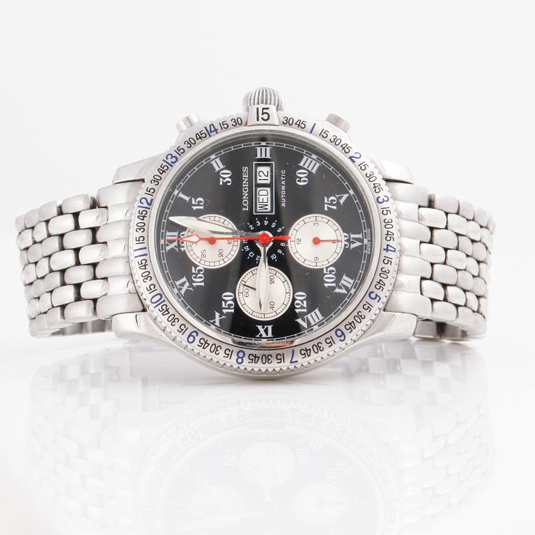 LONGINES, wrist watch, Charles Lindbergh, Limited Edition, chronograph, 42mm.