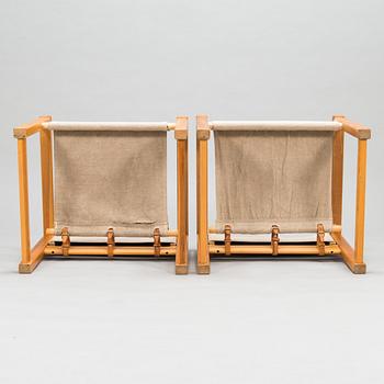 Karin Mobring, A pair of 1970's 'Diana' safari chairs for Ikea.