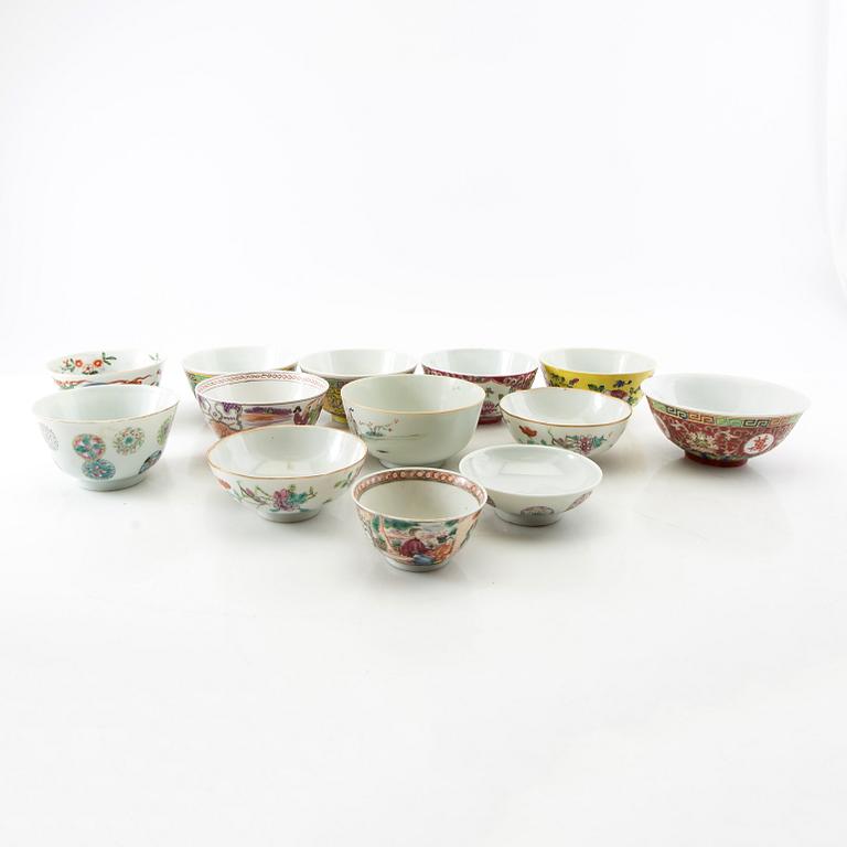 Bowls/cups China 18th-20th century porcelain.