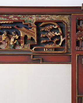 A mirror and chest of drawers from  Carl Johansons Möbleringsaffär, Stockholm, 1920's/30's.