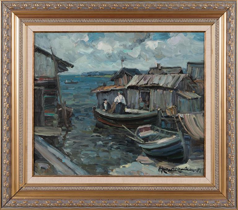 ORVO RAATIKAINEN, olja på duk, signerad och daterad -81.