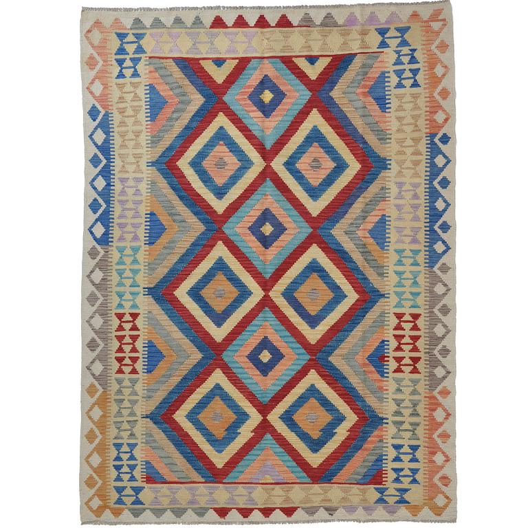 A rug, kilim, ca 226 x 171 cm.