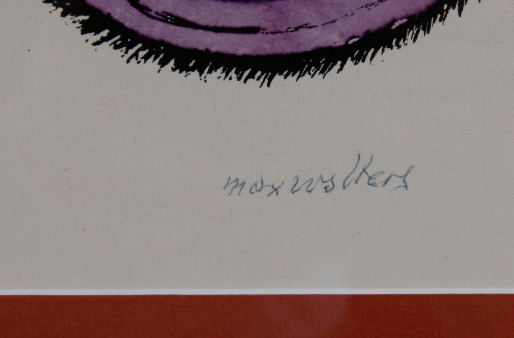 SVANBERG, MAX WALTER, färglitografi, sign.