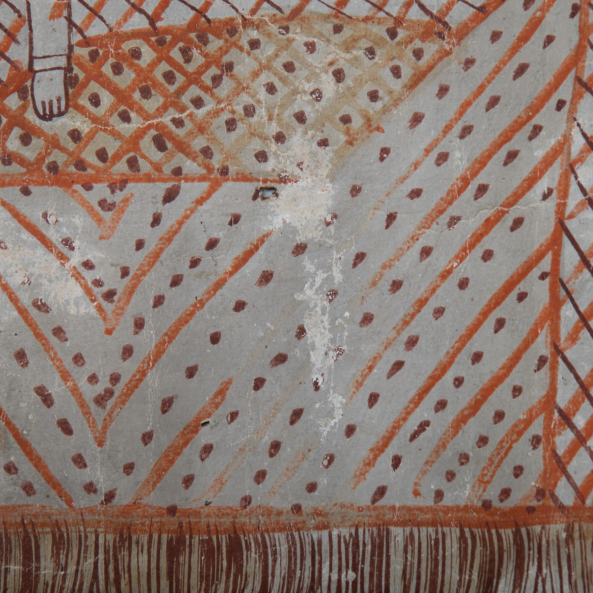 A south swedish folk art painting early 19th Century.