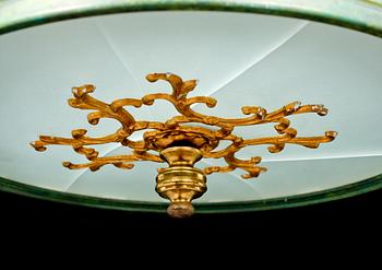 TAKLAMPA, art déco, 1900-talets andra hälft. Höjd ca 65 cm.