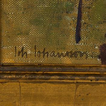 JOHAN JOHANSSON, oil on canvas, and a book.