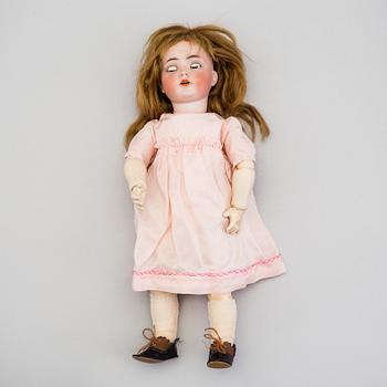 A Simon & Halbig 117n bisque head doll, Germany.