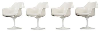 96. EERO SAARINEN, karmstolar, 4 st, "Tulip", Knoll International.