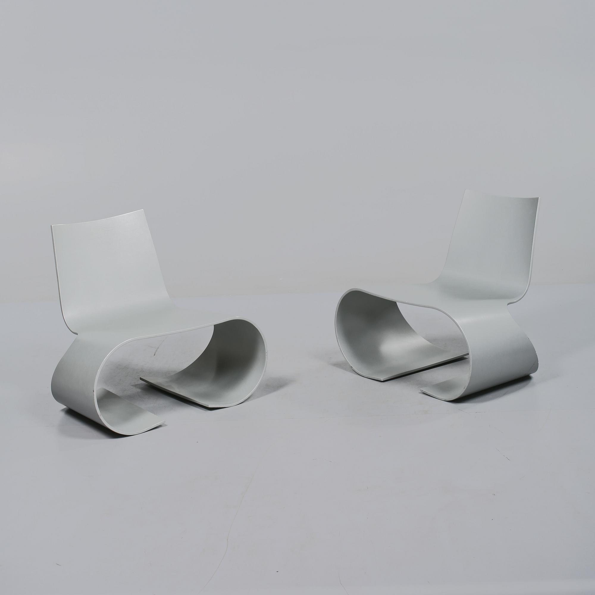 FÅTÖLJER, ett par, "Oto", Peter Karpf för Iform, 2000.