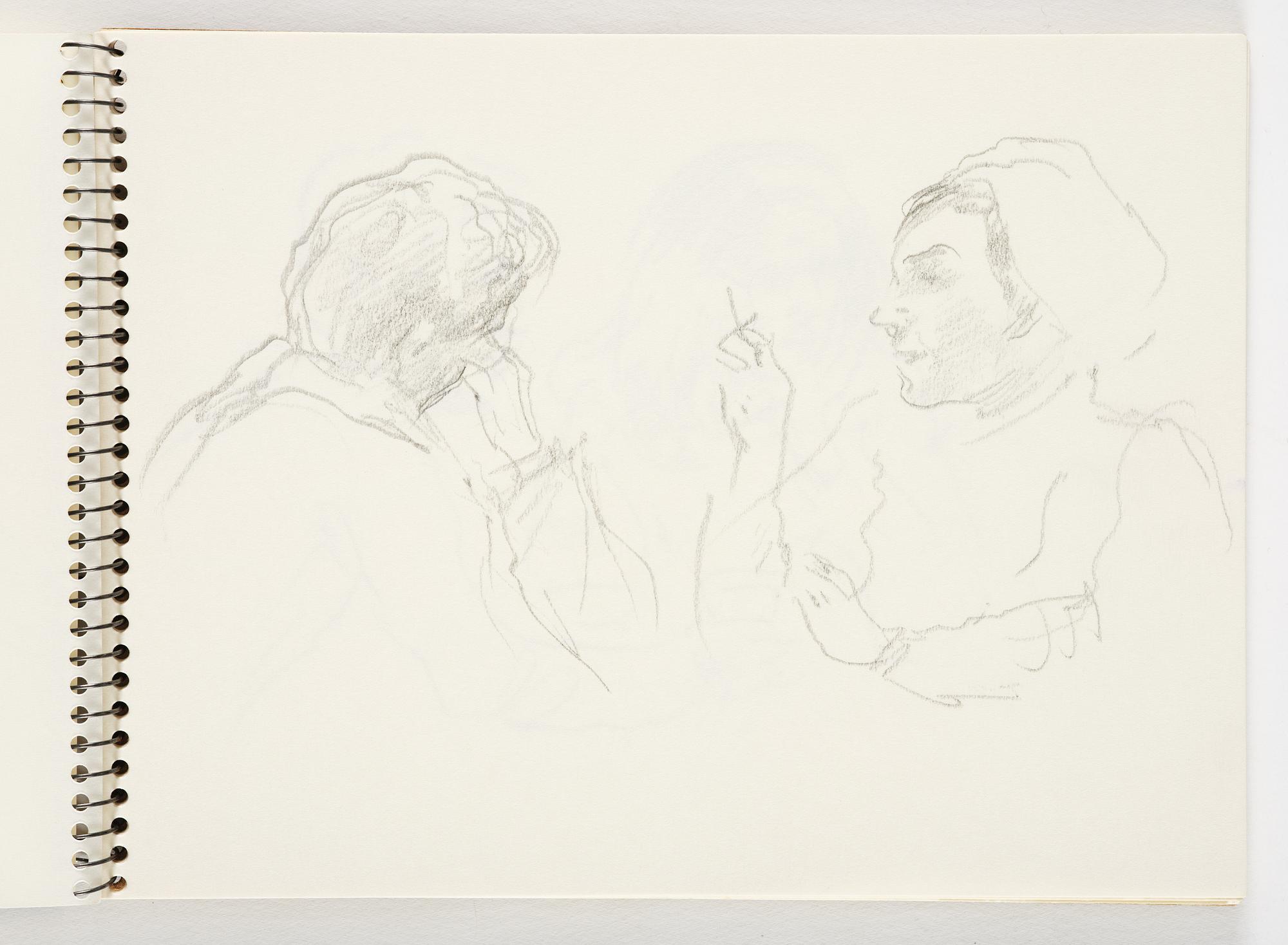 Lotte Laserstein, 4 skissböcker med blyertsteckningar.