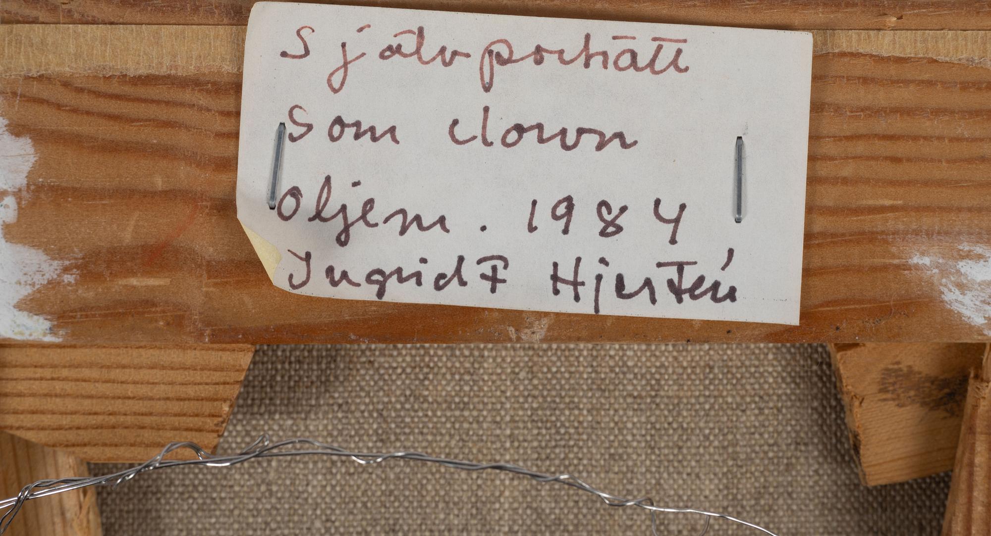 Ingrid Hjertén, "Självporträtt som clown".