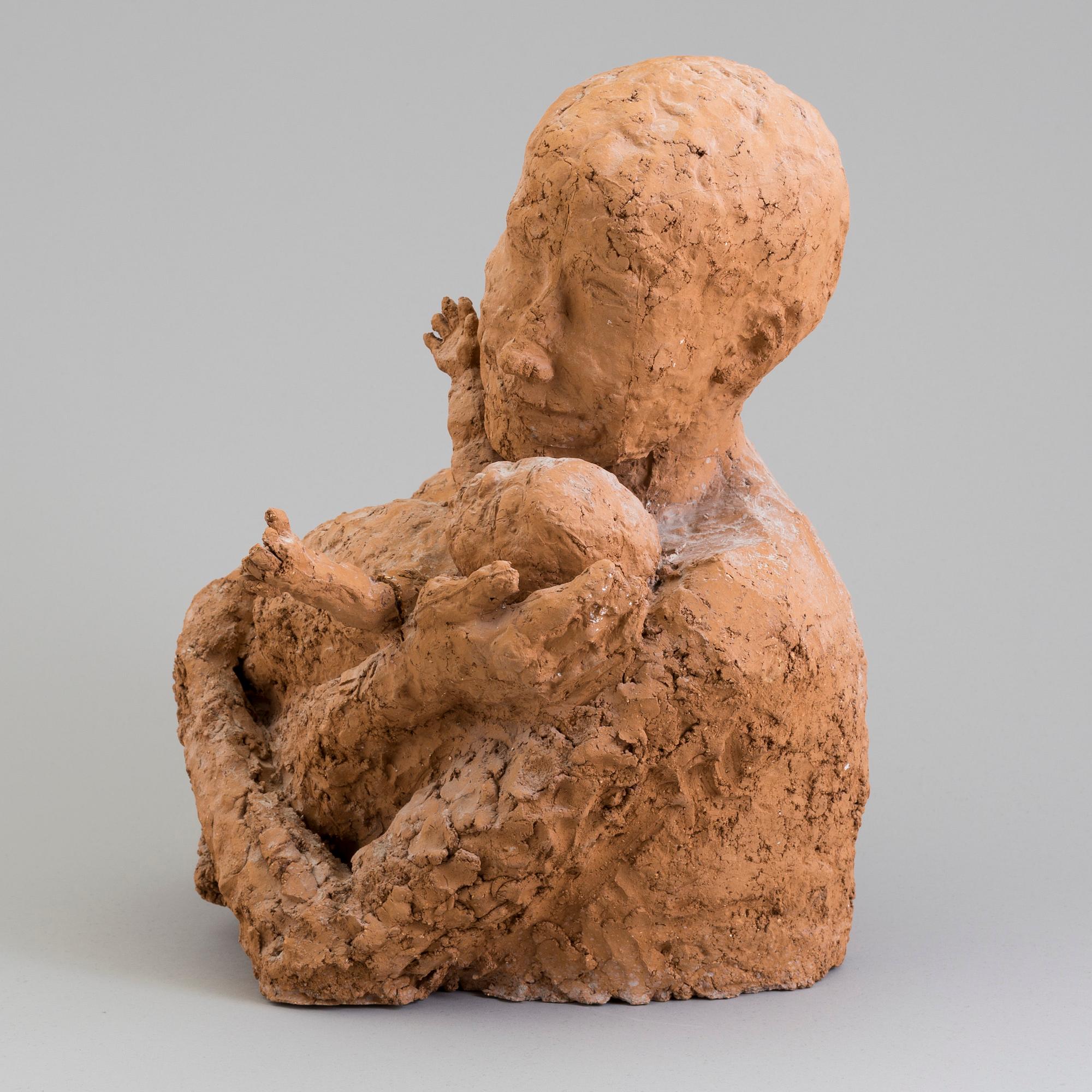 ASMUND ARLE, Sculpture, tarracotta, signed Asmund arle and dated -71.