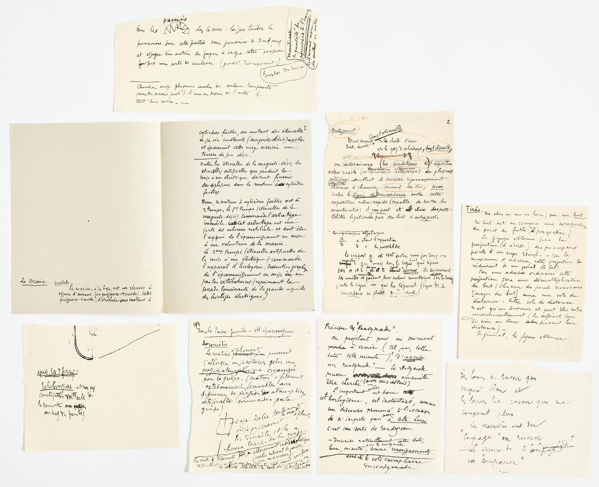 Marcel Duchamp, "Green box".