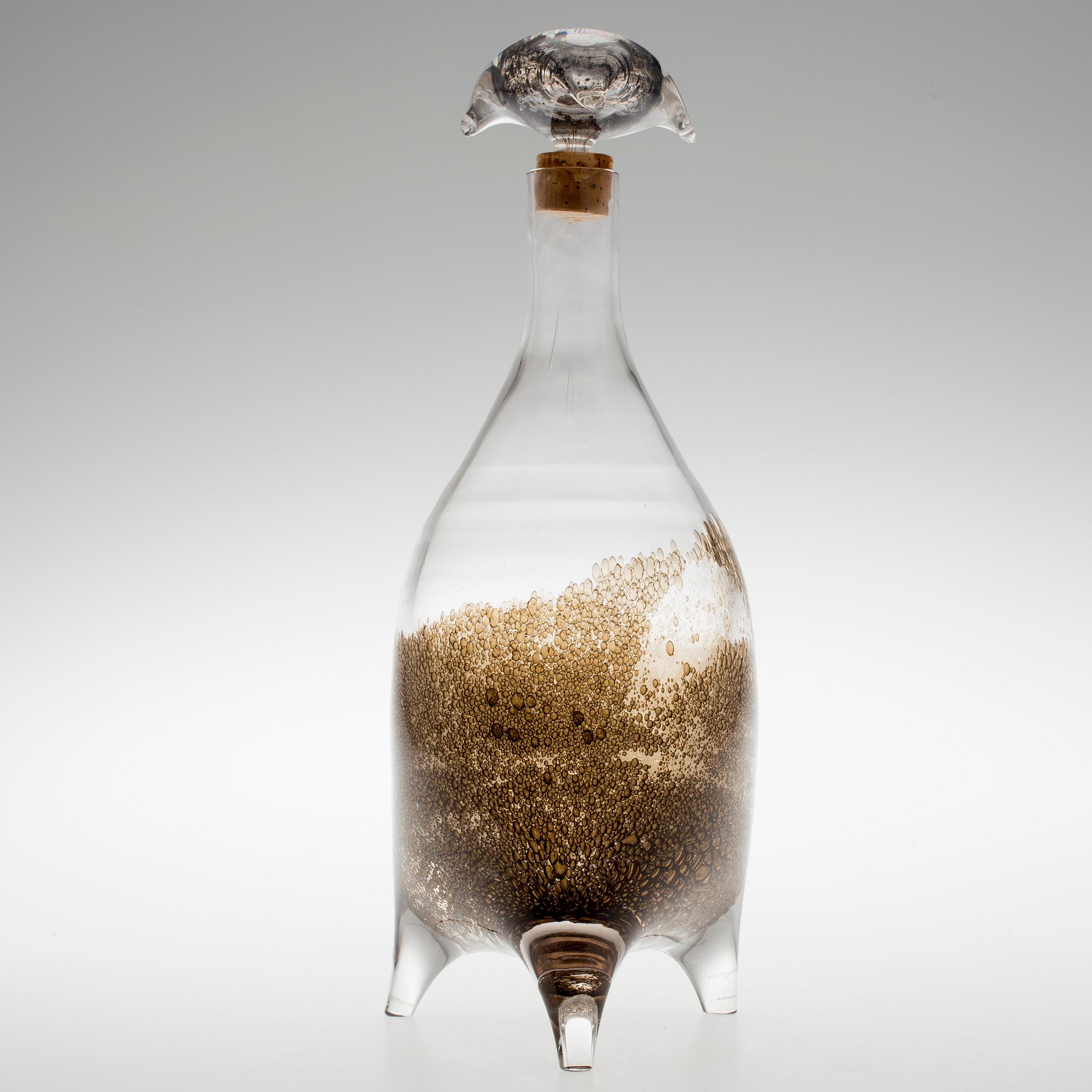 KARAFF, "Art Napoleon", Björn Weckström, Nuutajärvi Notsjö, signerad, 1970/80-tal.