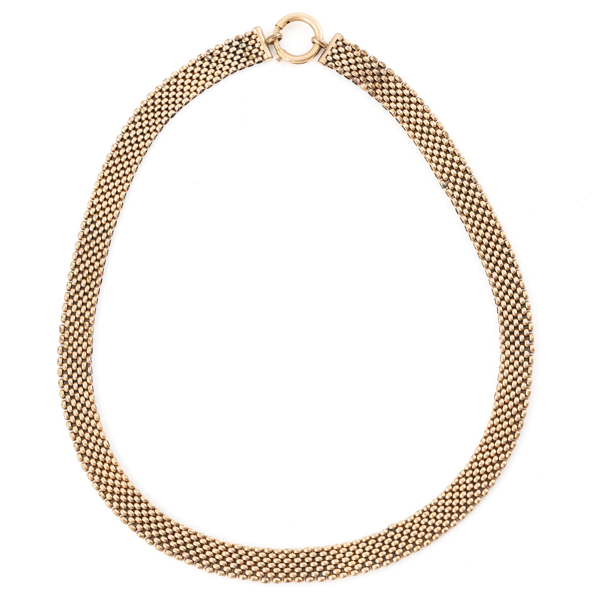 Armband, collier och hängsmycke/brosch, förgyllt möjligen silver, med pärlor 1800-tal.