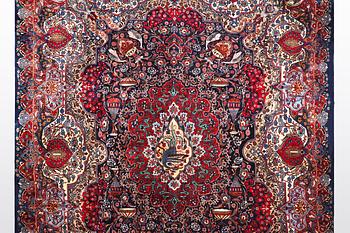 A carpet, Kashmar, ca 382 x 295 cm.