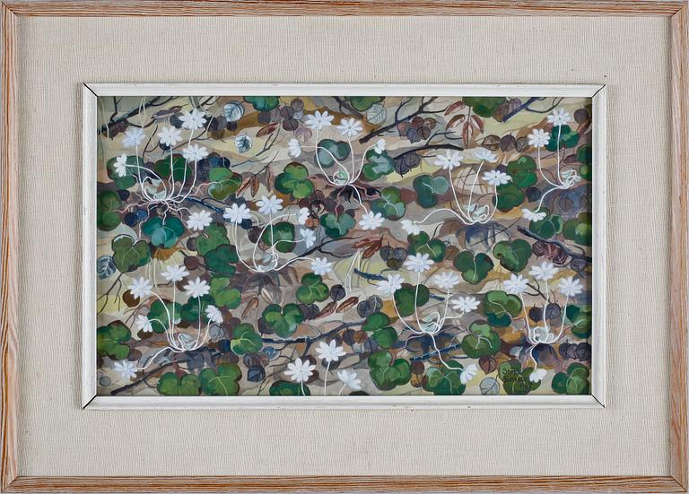 STINA SUNESSON, gouache, sign o dat 1967.