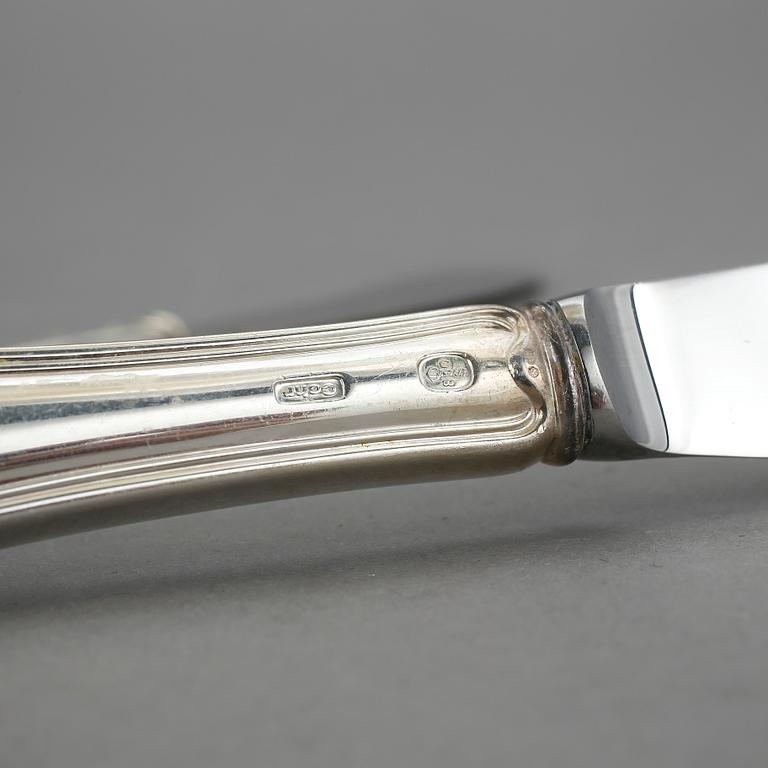 BESTICK, 25 delar, silver, Cohr, Danmark. Total vikt 1065 g.