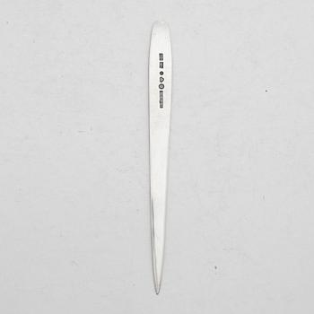 Sven-Erik Högberg, brevkniv, sterlingsilver, Göteborg, 1989.