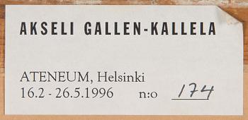 Akseli Gallen-Kallela, "Kullervo Cursing.".