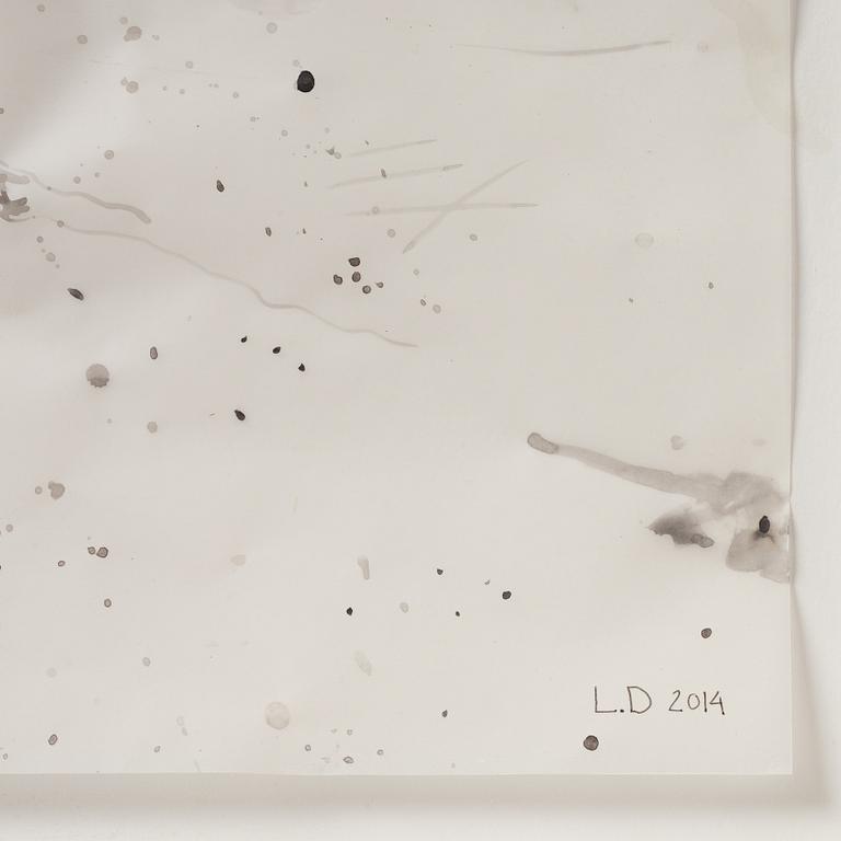 Lotta Döbling, signed and dated 2014. Ink on paper.