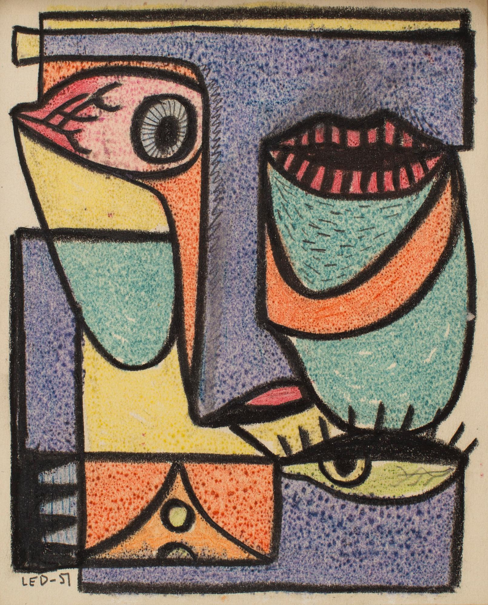 LARS ENGLUND, Chalk drawing, signed and dated -51.