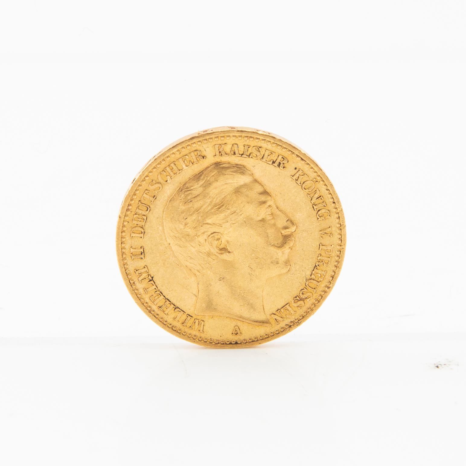 Gold coin 20 marks 1914 German Empire (Prussia) Wilhelm II.