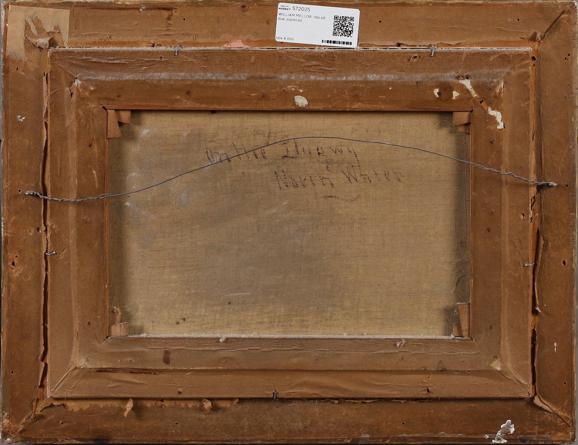 WILLIAM MELLOR, olja på duk, signerad.