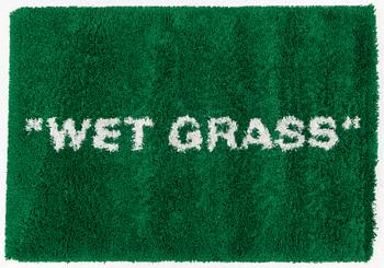 Virgil Abloh, a 'Wet Grass' carpet, Ikea, c. 195 x 133 cm.