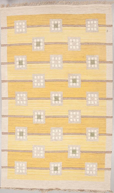 MATTA. Rölakan, monogramsignerad KLH IK (Kronobergs Läns Hemslöjd, Irma Kronlund). 1900-talets mitt. Ca 340X 203 cm.