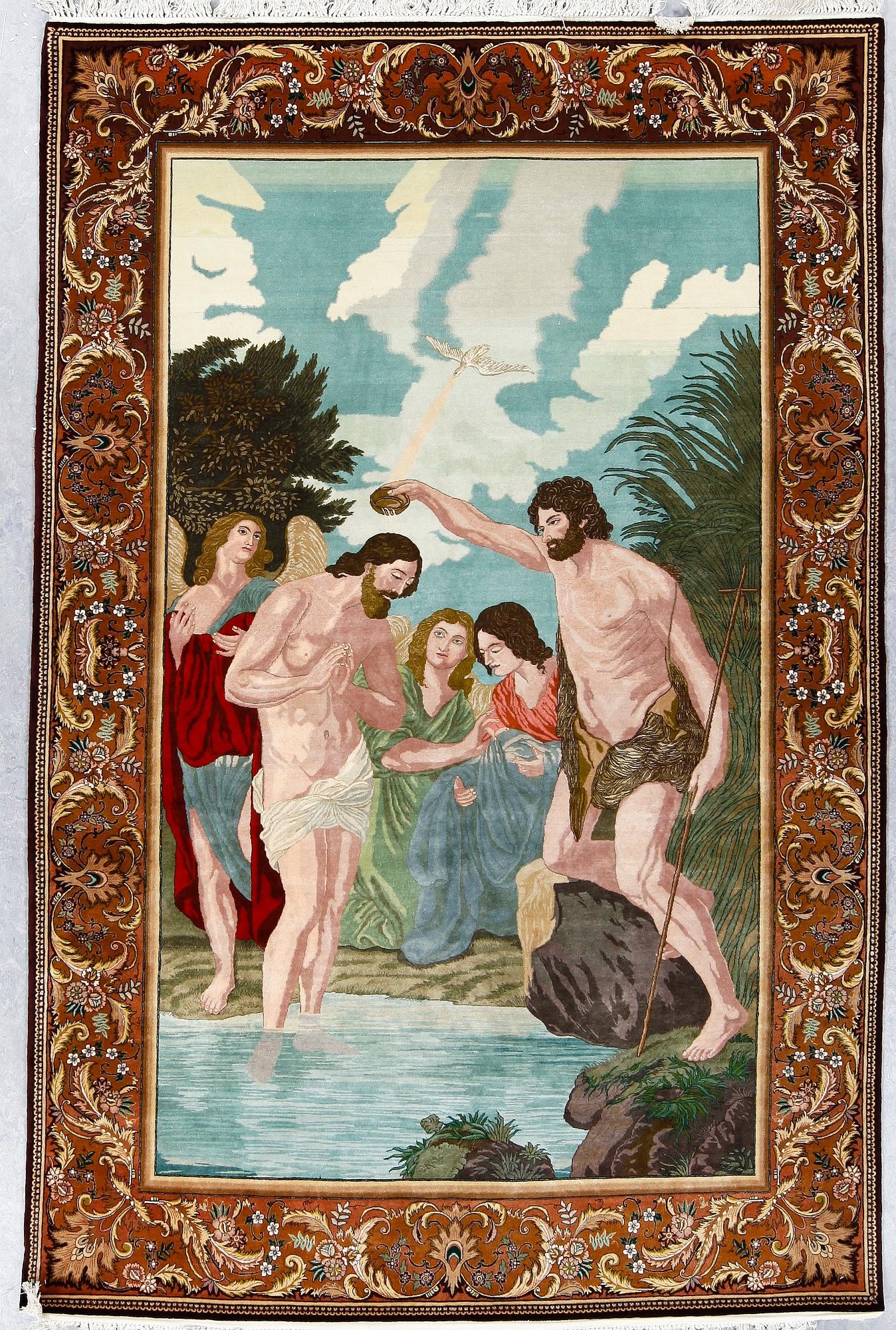 MATTA, old Täbris, figural, ca 266x177 cm.