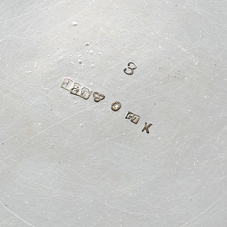 SILVERFÖREMÅL, 5 delar, norsk och svenska stämplar, 1900-tal. Vikt ca 140 gram.