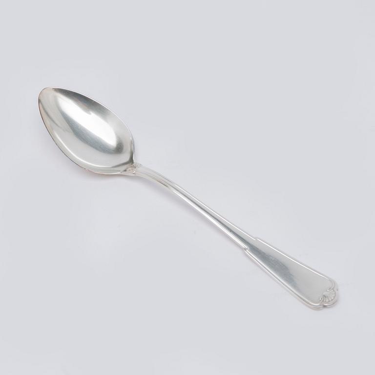 W.A. Bolin, bestickuppsättning, 89 delar, silver, Stockholm 1938, gammal Fransk.