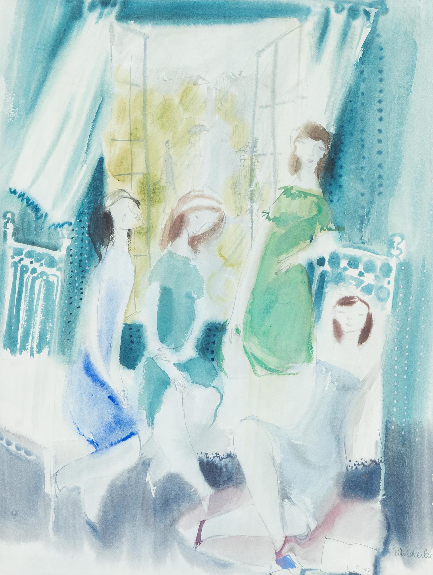Silvia Leitu, women by a window.