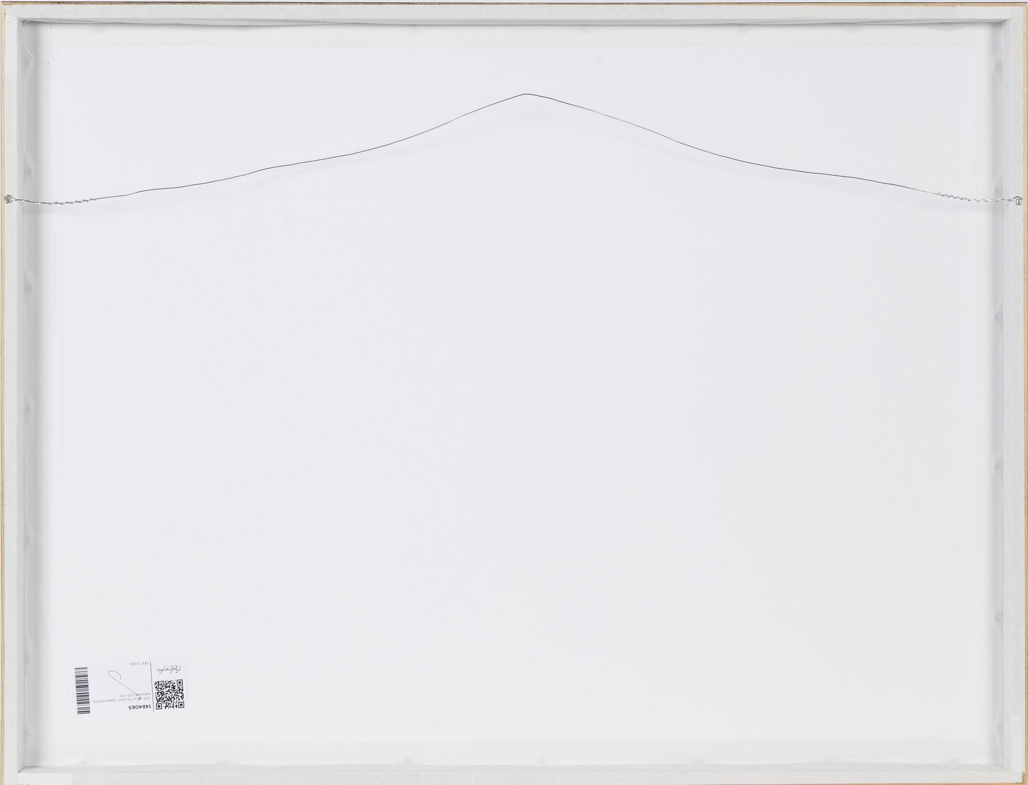 Carl Johan De Geer, pigmentprint, signerad 1/20.