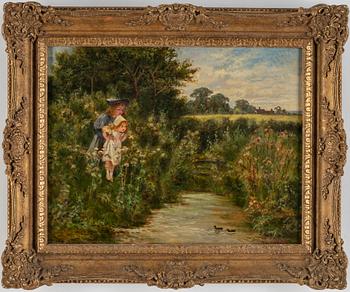 ERNEST WALBOURN, oil on canvas, signed.
