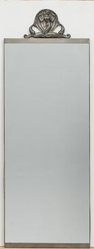 A Swedish Grace pewter mirror, Ystad Metall 1938.