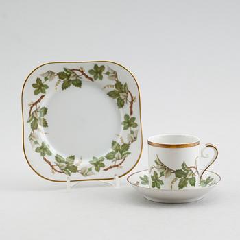 KAFFESERVIS, 25 delar, porslin, Hackefors, 1900-talets mitt.