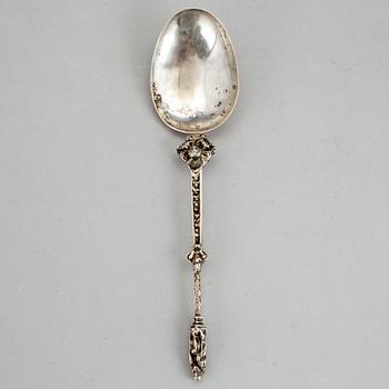 SUPSKED, silver. Barockstil, 1800 - tal. Prestigestämplar. Vikt 20 g.