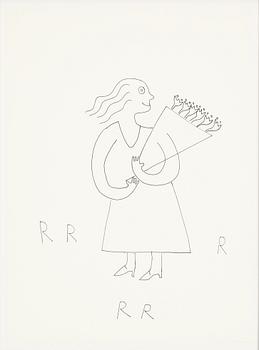 Roger Risberg, tuschteckning, signerad. Utförd 2008.