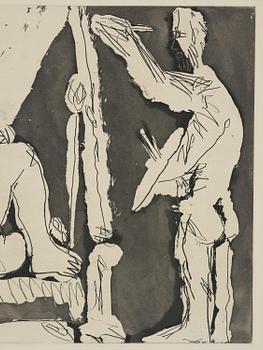 Pablo Picasso, "Peintre et modèle avec un sculpture I".