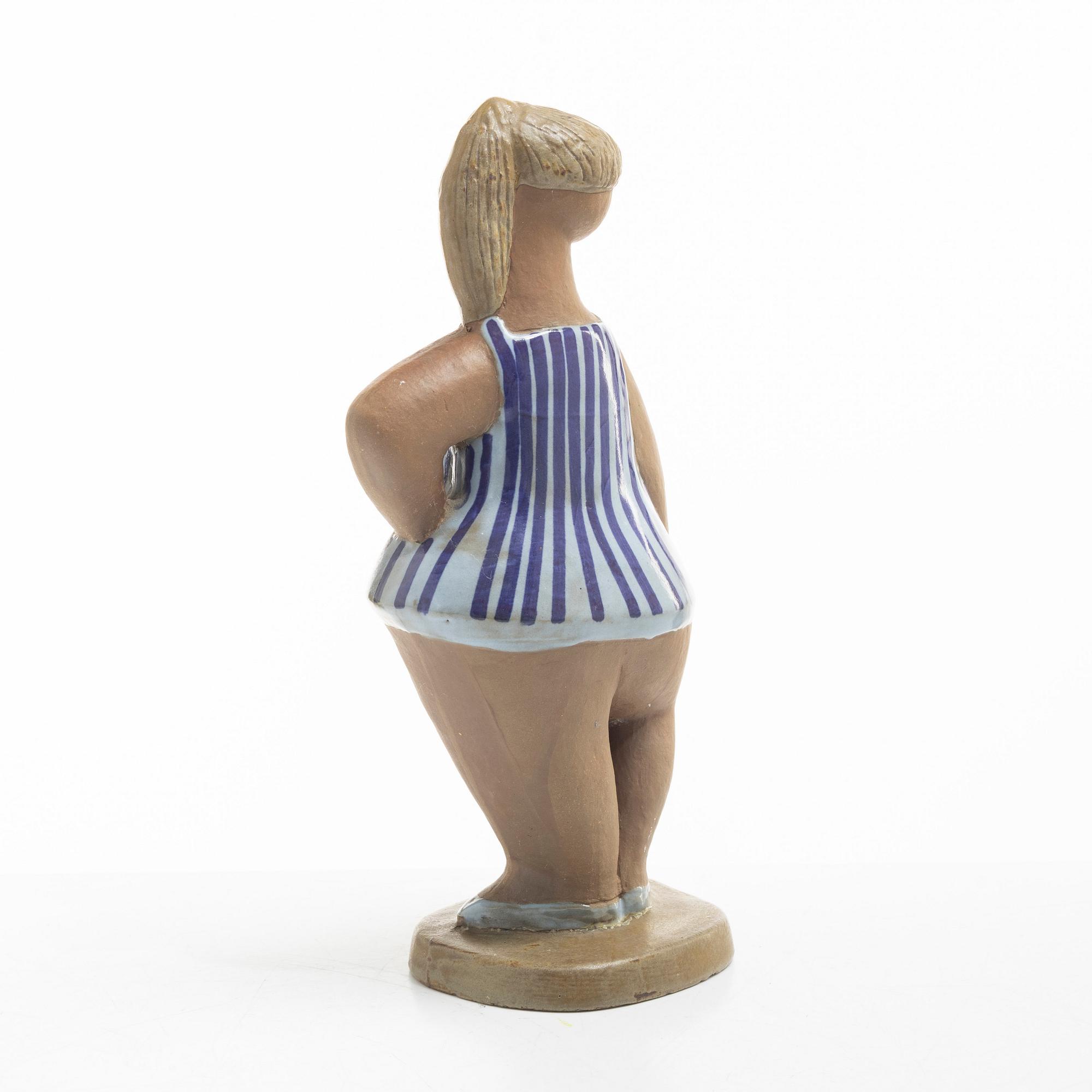Lisa Larson, figurin, "Dora" ur ABC-flickorna, Gustavsberg.