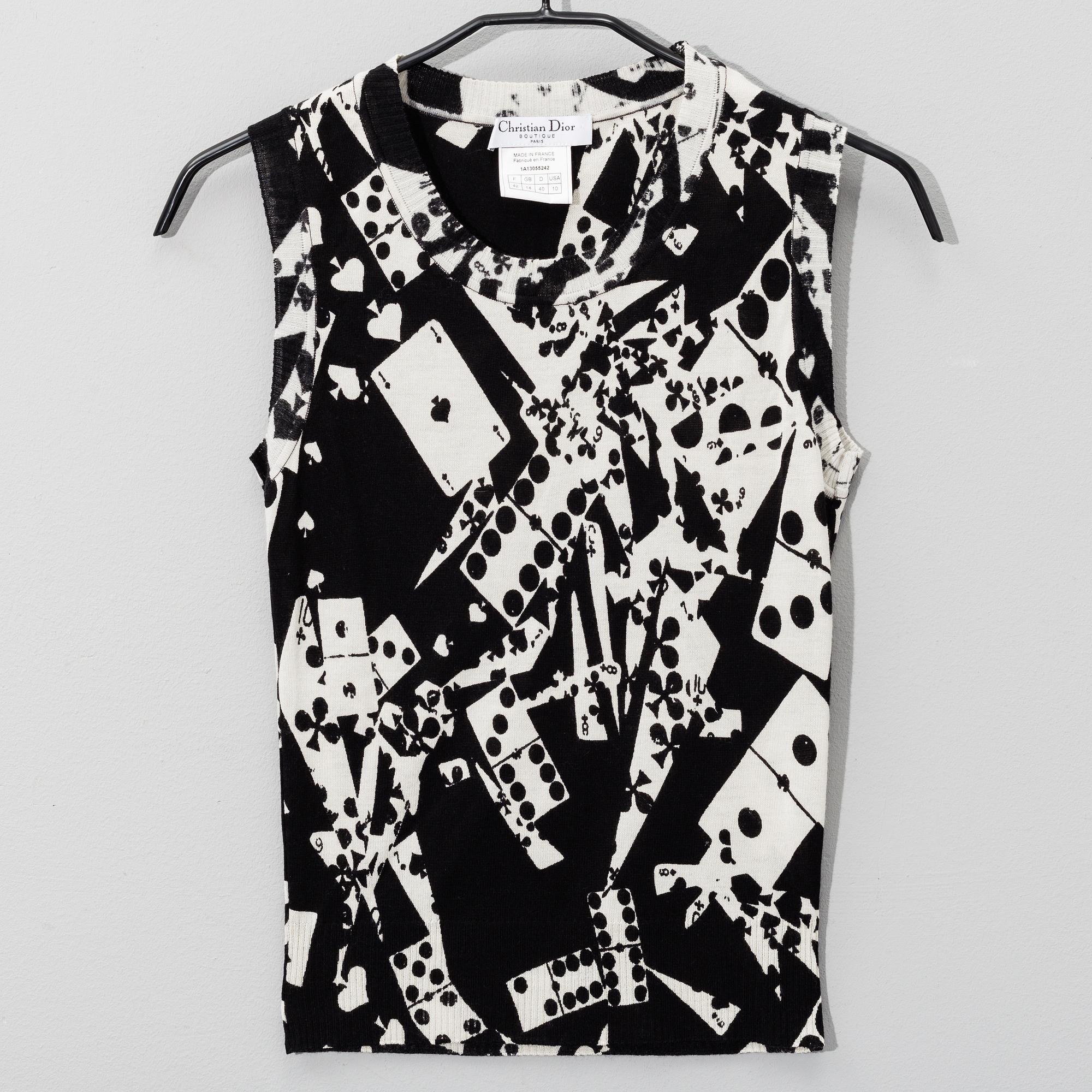 CHRISTIAN DIOR, jumperset, 2 delar, fransk storlek 42.