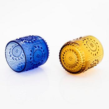 Nanny Still, servis, 28 st, glas, "Grapponia", Riihimäen Lasi, Finland. Serien formgiven 1968.