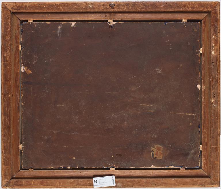 Tysk skola 1800-tal oil on panel.