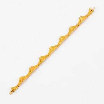 Björn Weckström, a bracelet, "Golden bridge", 14K gold, Lapponia 1971.