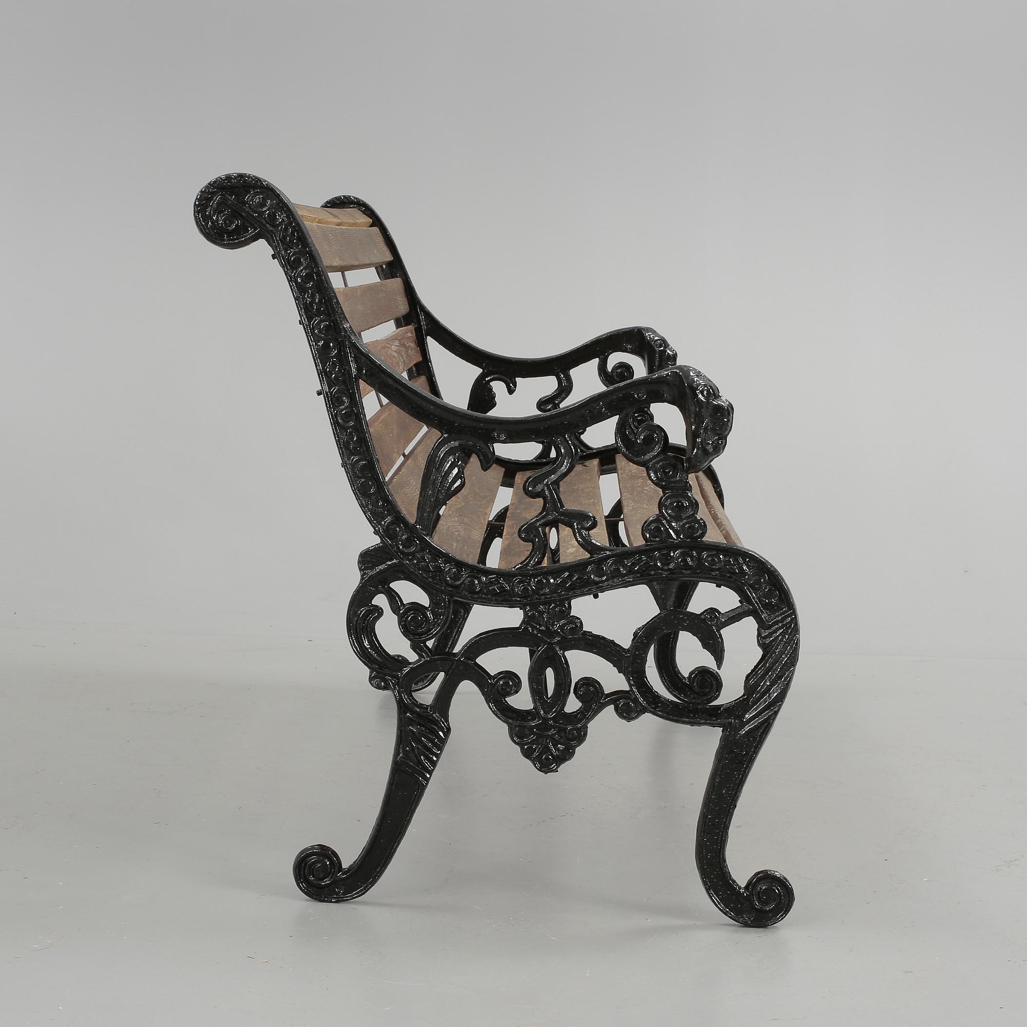 TRÄDGÅRDSSOFFA, gjutjärn, 1900-tal.