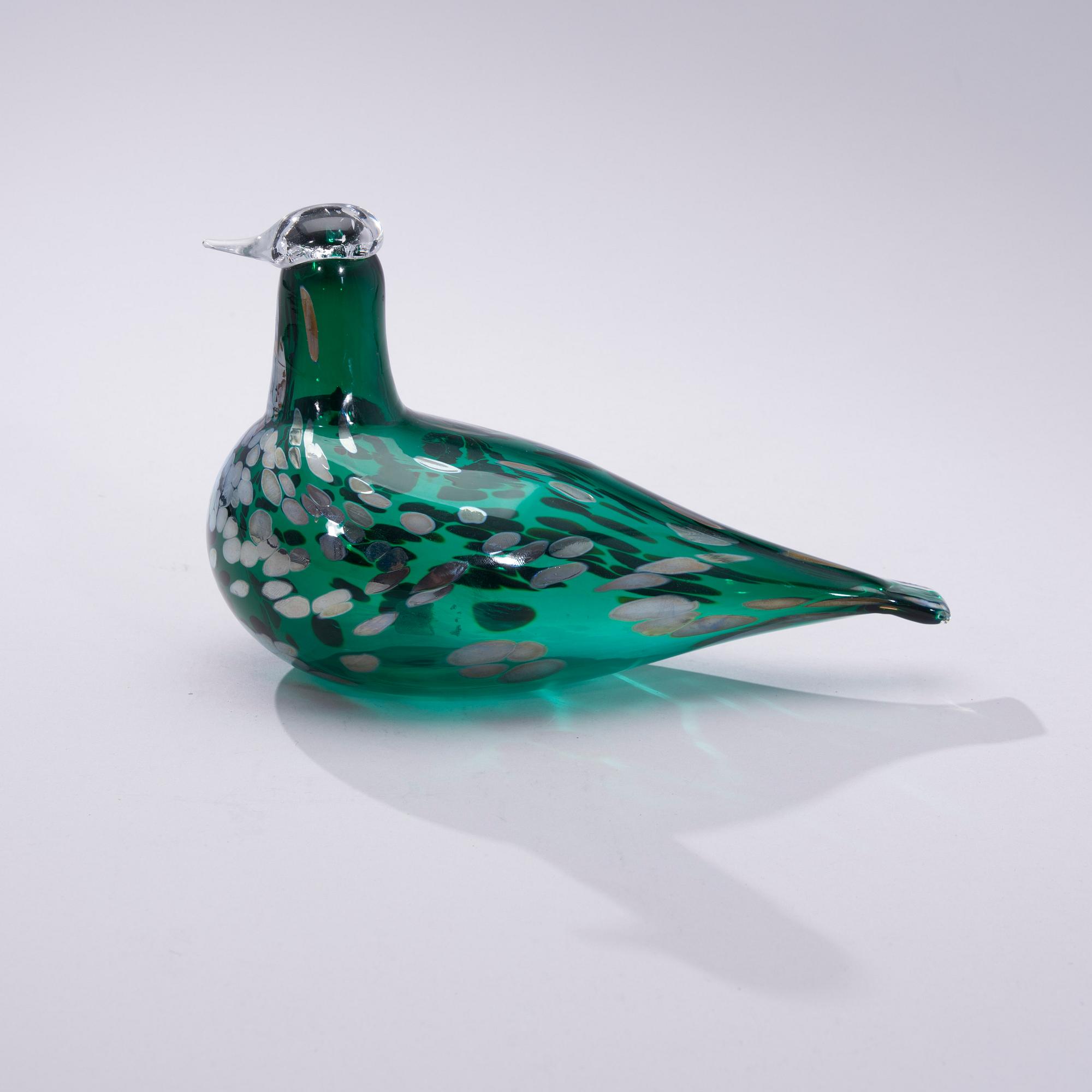FIGURIN, 2 st, glas, signerad O. Toikka Nuutajärvi samt Oiva Toikka Nuutajärvi Notsjö.